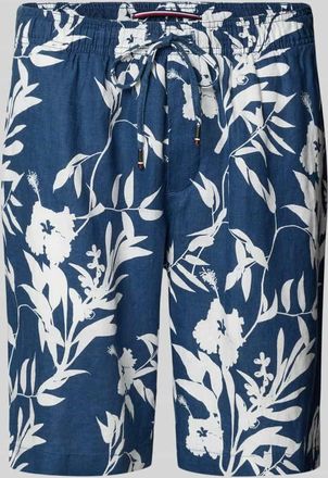 Tommy Hilfiger Relaxed Fit Bermudas aus reinem Leinen Modell HARLEM in Blau, Gr&ouml;&szlig;e 33