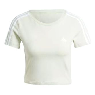 adidas (WMNS) adidas Essentials 3-Stripes T-Shirt Green White IY4270