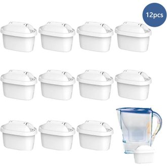 Elle Cartuchos De Filtro De Agua, 12 Unidades. Repuesto Para Jarras Filtrantes Brita Maxtra Plus Y Marella. La Tercera Generaci&oacute;n De Decloraci&oacute;n Y Descalci
