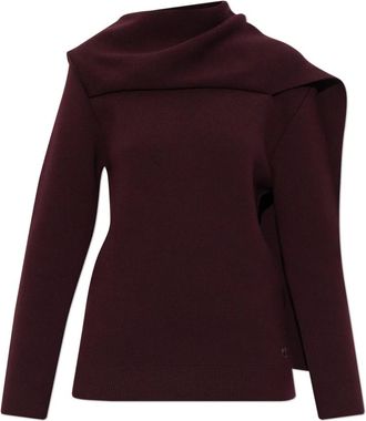Courr&egrave;ges Wollen trui - Dames - Coltruien - Rood - XS - Wol - Truien & Vesten