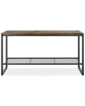 Whitmor Modern Industrial Entryway Bench
