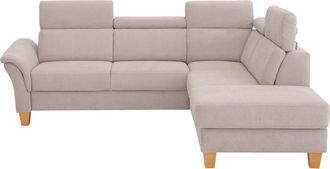 HOME AFFAIRE Ecksofa »Conville L-Form« Federkern, wahlweise mit Bettfunktion und Bettkasten bzw. Stauraum