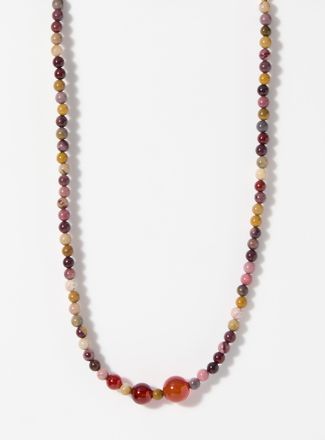 Simons Womens Multicoloured natural stone necklace