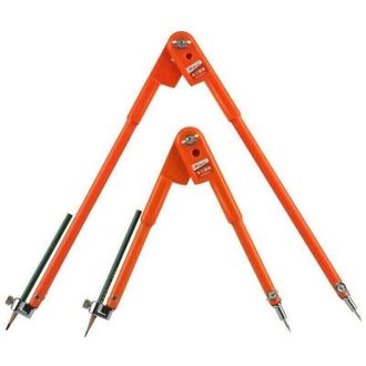 OEM Juego De 2 Compases De Precisi&oacute;n Para L&aacute;pices, Di&aacute;metro Grande - Naranja L + S --crezuo
