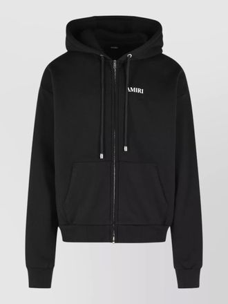 Amiri cotton hooded sweatshirt drawstring front pockets