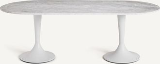AM.PM Ovalen tafelblad in marmer, L220 cm, Ovalo