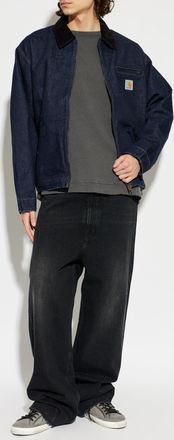 Carhartt Work in Progress OG Detroit Denim Jacket, Mens, Navy Blue