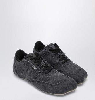 Maison Margiela Anatomic Sneaker aus schwarzem Canvas