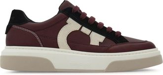 Ferragamo Gancini-appliqué sneakers - Red