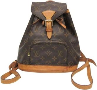 Louis Vuitton Pre-owned Backpacks, female, Brown, Size: ONE SIZE Pre-owned Mini Monsuri Backpack
