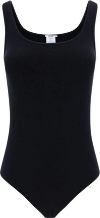 Wolford Monochrome Mouwloze Bodysuit met Snap Sluiting - Dames - Bodies - Zwart - M - Katoen - Tops