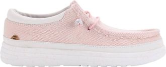 Lamofootwear Womens Maia Canvas Deck Shoe In Pink