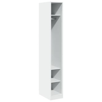 Berkfield Home Wardrobe White 30x50x200 cm Engineered Wood | Size: 30 x 50 x 200 cm