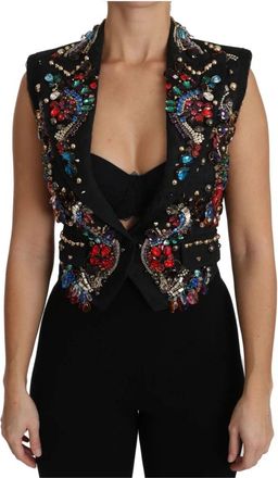 Dolce & Gabbana Vests - Dames - Gillet - Veelkleurig - 2XS - Pailletten - Kostuums