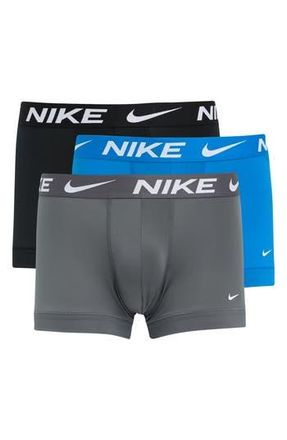 Nike Essential Micro Trunks - Pack of 3 in Photo Blue/Grey/Black at Nordstrom Rack, Size X-Large