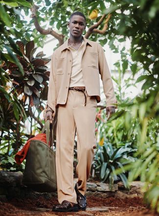 Le 31 Mens Soft monochrome pant Paris fit - High rise relaxed