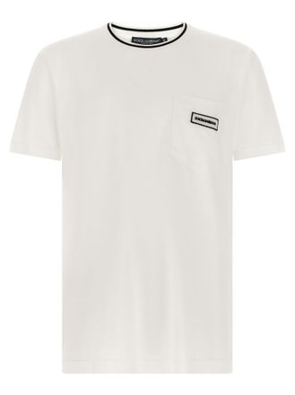 Dolce & Gabbana White Crew Neck T-Shirt