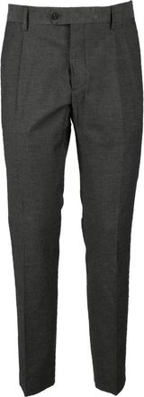 Aglini Grey Stretch Cotton Pants