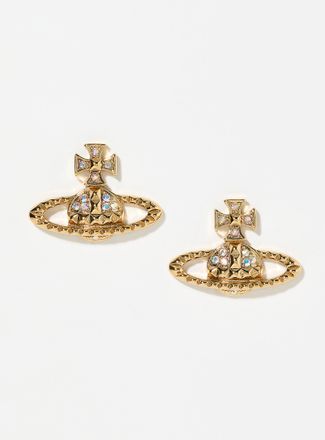 Vivienne Westwood Womens Mayfair golden bas-relief earrings