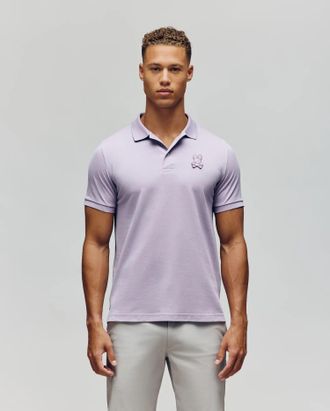 Psycho Bunny Mens Patrick Polo 580 LAVENDER GRAY / XXL