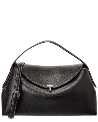 Toteme Toteme T-Lock Top Handle Leather Satchel