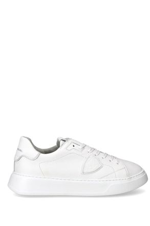 Philippe Model Temple Total White Leather Sneakers