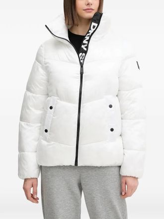 DKNY Piumino con collo a imbuto - Bianco