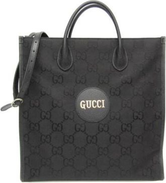Gucci Pre-owned Nylon Tote Bag - unisex - Vintage Shopper - Zwart - ONE Size - Nylon - Vintage