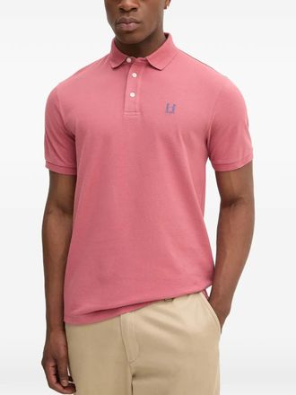 Hackett Poloshirt met geborduurd logo - Roze