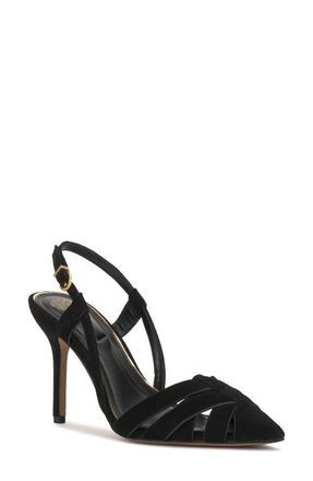 Vince Camuto Marsia Slingback Pointed Toe Pump in Black at Nordstrom, Size 5.5
