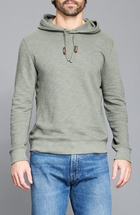 Billy Reid French Terry Hoodie in Washed Grey at Nordstrom, Size X-Small