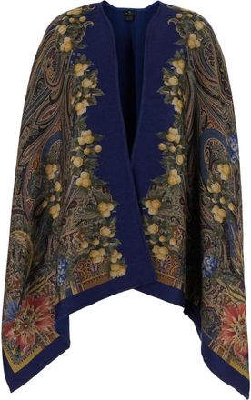 Etro Jassen, Dames, Veelkleurig, ONE Size, Wol, Paisley Cape