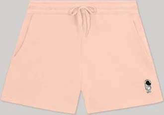 Dalix Womens Astronaut Midweight Washed Fleece Shorts in Blush at Nordstrom, Size Xx-Large