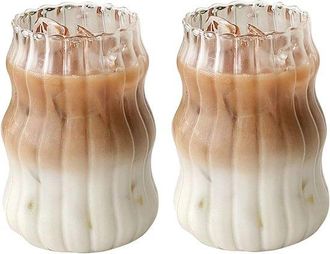 OEM Vasos, Juego De 2, Vasos Para Caf&eacute; Helado De 530 Ml, Vasos Transparentes, Vasos Para Batidos/agua, Whisky, C&oacute;cteles, Leche, Zumo Y T&eacute;