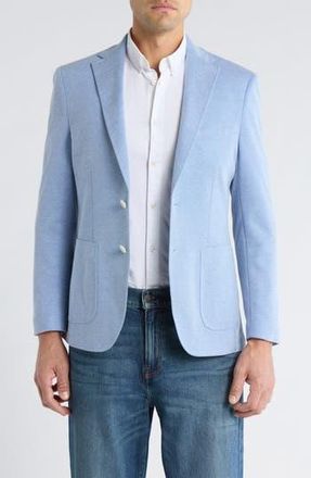 Lucky Brand Birds Eye Piqu&eacute; Knit Sport Coat in Blue at Nordstrom Rack, Size 36 Regular