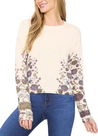 CeCe by Cynthia Steffe Cece Printed Floral Wool-Blend Sweater