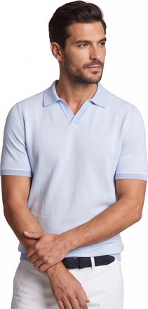 HUGO BOSS poloshirt korte mouw BOSS Black lichtblauw pique