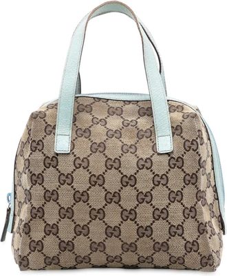 Gucci Borsa a mano Balthus Tofu mini con tela GG 2000-2015 - Marrone