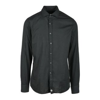 Sonrisa Katoenen Overhemd - Heren - Casual Overhemden - Zwart - L - Katoen - Overhemden