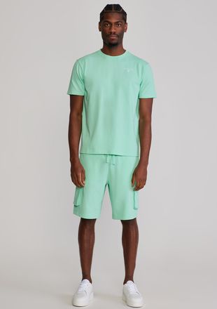 Siksilk Mens Green T-Shirt and Shorts Set XXL