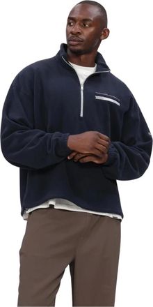 New Amsterdam Surf Association Exclusives Fleece Half Zip - Heren - Sweatshirts & Hoodies - Blauw - Maat: XL Fleece