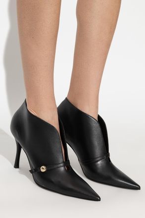 Furla Leather Ankle Boots, Womens, Black