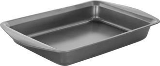Gibson Bakers Friend 16.75 Inch Nonstick Steel Roasting Pan in Grey at Nordstrom