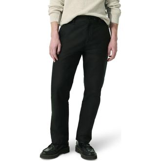 Rag & Bone Haydon Relaxed Straight Leg Twill Chinos in Black at Nordstrom Rack, Size 31