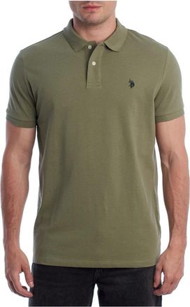 U.S.Polo Association Polo T-shirt met korte mouwen - Heren - Polos - Groen - 2XL - Katoen - Tops