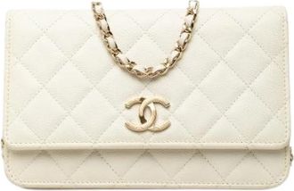 Chanel Pre-owned Wallet on Chain - - Pre-owned - Donna - Bianco - ONE SIZE