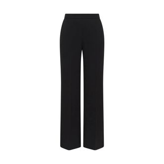 Maliparmi Sabl&egrave; Crepe Broeken - Dames - Wijde Broeken - Zwart - 2XL - Polyester - Broeken