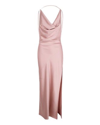 Andamane Vera Petal Satin Dress