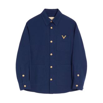 Valentino Garavani Shirts - male - Valentino Garavani - Casual Shirts - Blue - L - Shirts