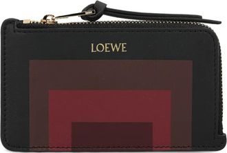 Loewe x Albers Portafoglio con zip e motivo geometrico - Nero